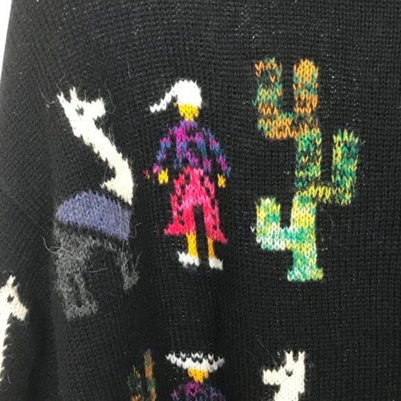 Womens Size Large Pure Alpaca Wool Knit Cardigan Sweater - Picture 5 of 5